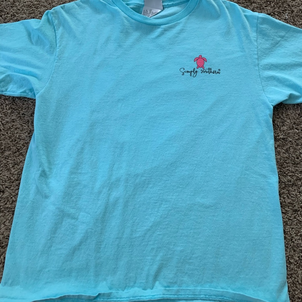 simply southern blue tee